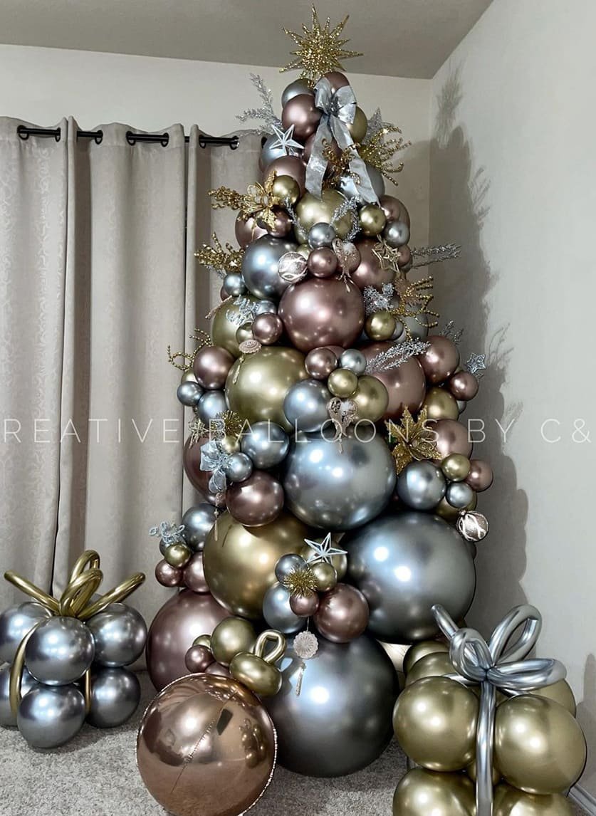 Rose Gold, Silver and Gold Chistmas Tree
